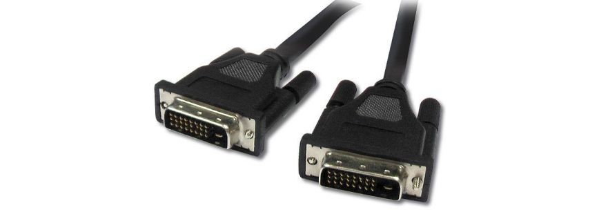 Câble HDMI mâle / 2 DVI-D Dual Link femelles (20 cm) pas cher